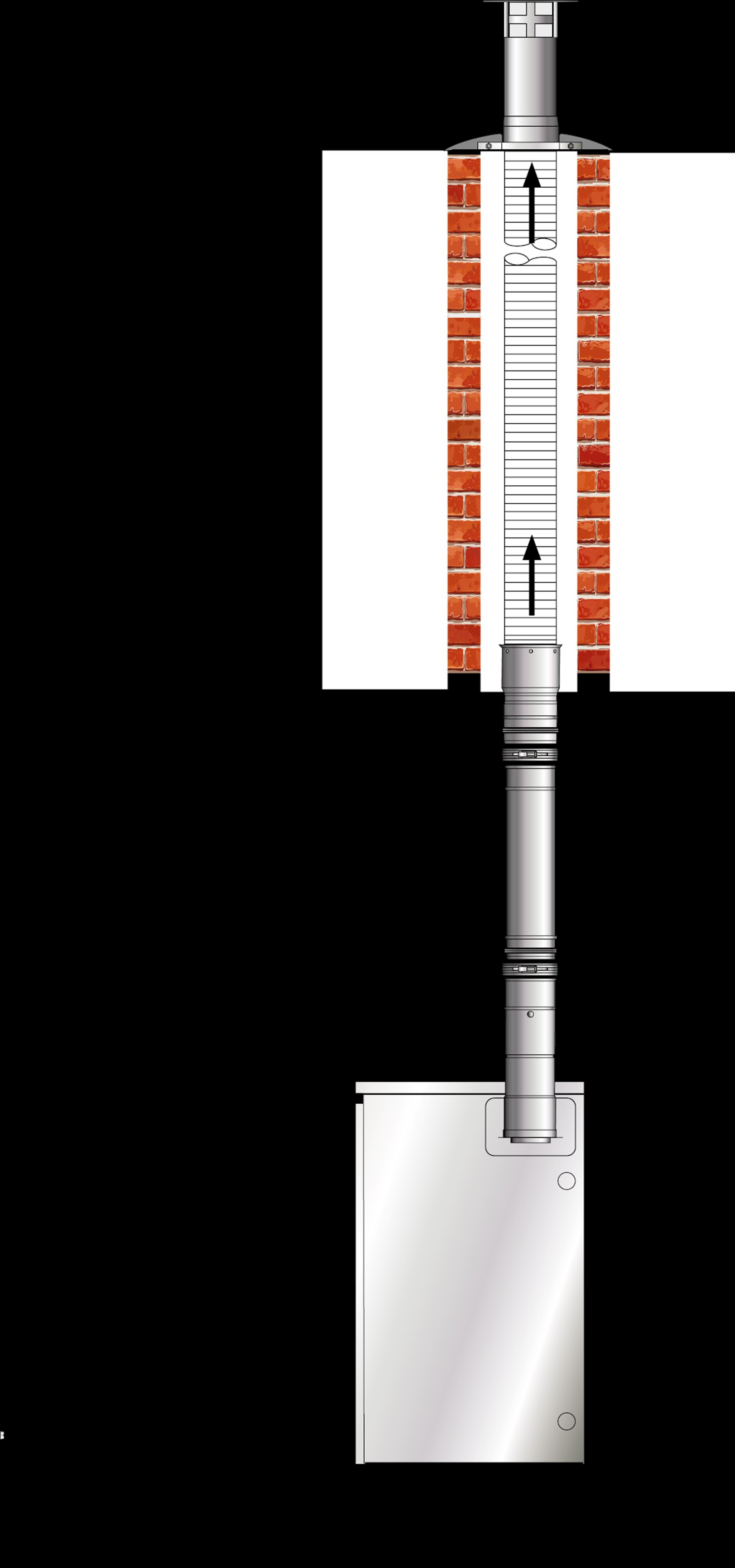 EZ Fit Vertical Conventional Flue (Orange System)