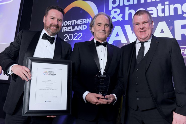 HVO biofuel Grant Vortex wins ‘Innovative Product of the Year’ at Northern Ireland Plumbing & Heating Awards 2022