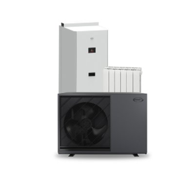 Package 3 Example – Heat pump, Cylinder & Aluminium radiators.